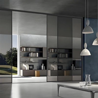 Doirse sleamhnáin alúmanaim slimline